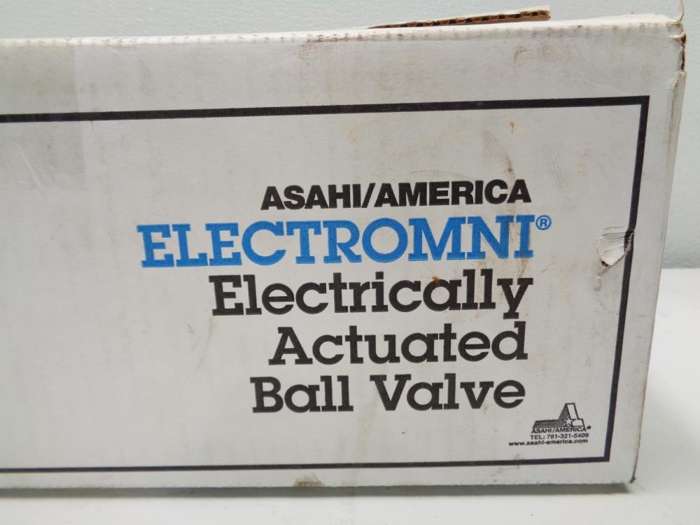 Asahi 1-1/4" Threaded PVC Ball Valve 2016012 and Electromni Electric Actuator